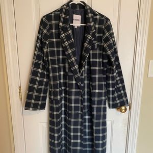 BB Dakota Plaid Trench Coat